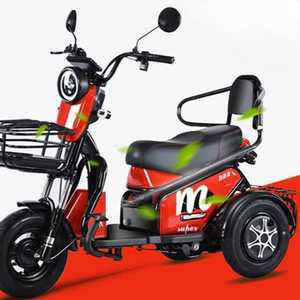 삼륜 전기 자전거 성인용 어르신 등받이 배달 바이크