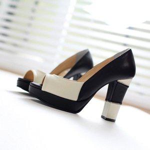 [지젤슈즈]모던 포인트오픈토힐/[0123]