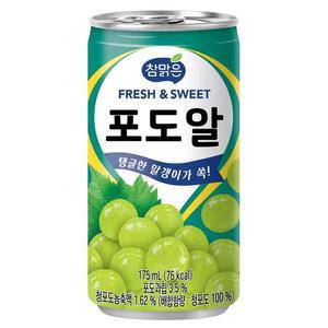 [일화] 참맑은 포도알 175ml x 90캔 캔음료 음료수