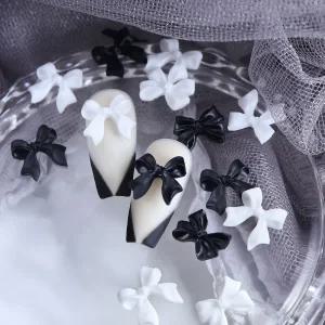 리본 네일파츠 아트재료 젤네일재료 셀프 6종 5개입 2color