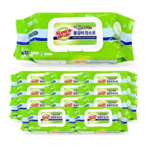 3M 물걸레 청소포 더블액션 플러스 대형 20매 x 12개