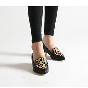 [지젤슈즈]레오파드 송치가죽 펌프스힐/[3004]