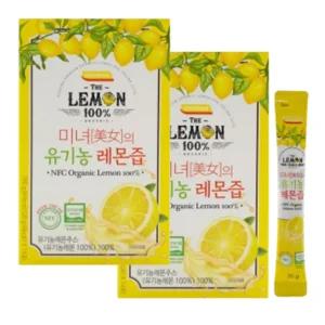 로지나 미녀의 유기농 원액 스페인산 NFC 착즙액 스틱 레몬즙 20gx14개입 2박스
