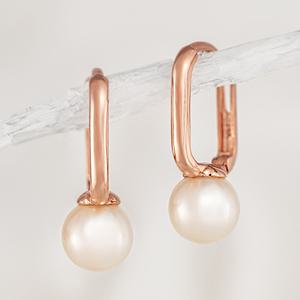 14K 18K 원터치 귀걸이 담수진주 데일리 여자 골든펄 금귀걸이