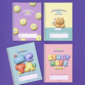 덕플러스문구 2권 세트  초등학교 메타인지 배움노트