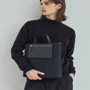 닥스 액세서리 24FW [스테디셀러] [토트백][CHECK BIZ][체크비즈] 체크패턴 포켓 DBBA4FE81BK