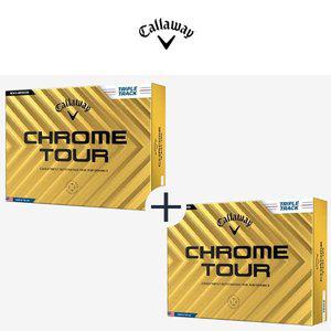 [캘러웨이](한국캘러웨이골프) (1+1) 2024 크롬투어 트리플트랙 화이트 12구 골프공 골프볼 4피스