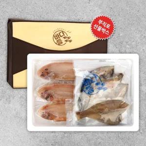 [보령수협] 반건조 수산 선물세트 2호 1.8kg / 우럭,가자미,박대+부직포가방