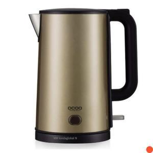 오쿠 전기포트 듀얼 진공 보온 1.7L 원터치 스텐 골드