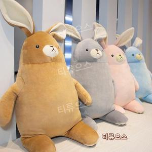 미니소 토끼 국민 애착인형 곰돌이 모찌 그레이 핑크 터치 베개솜 티류으스