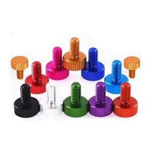 M5 알루미늄 합금 조정 핸들 나사 빅 플랫 헤드 스트레이트 라인 널링 핸드 스크류 데스크탑 P8 메인 박스