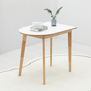 밀키우드 800X600 반원형 테이블 주방 식탁 카페 HPM