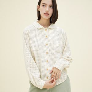 [치키타](센텀시티점)라운드 셔츠 (도트 냅핑) 크림 244301OCR