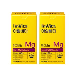 아임비타 마그네슘, 900mg, 90개입, 2개(총 6개월분)
