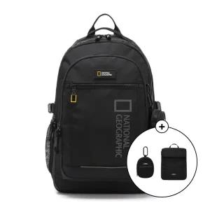 [내셔널지오그래픽]내셔널지오그래픽 빅로고 심플 백팩 BLACK