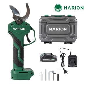 나리온 21V 충전 전지가위 풀세트 NJ-040R 전동 나무가지치기 40mm