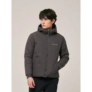 [하프클럽/컬럼비아]유니 베이직 중경량패딩 후드 자켓 그레이