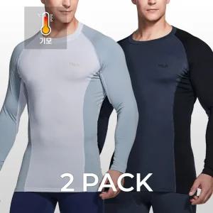 테슬라 언더레이어 기모 라운드 긴팔 2팩 TM-YUD74