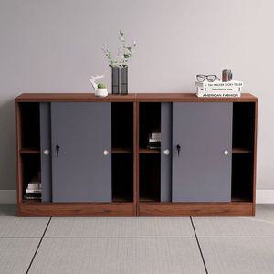 슬라이드책장 낮은책꽂이 사무실 미닫이 캐비닛 책상