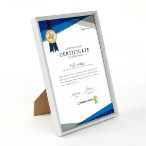 클래식라인 입체 상장액자(A4 실버)벽걸이 졸업장액자