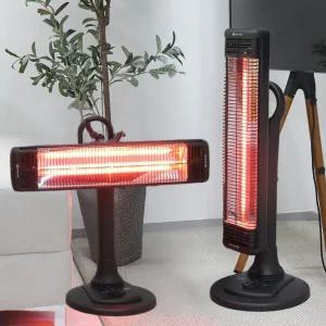 몸속까지 따뜻한 근적외선 전기 히터 가로세로 회전형 2단 RH-7319