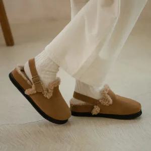 [롯데백화점]소보 코벤트 스웨이드 털안감 단화 슬링백 4cm