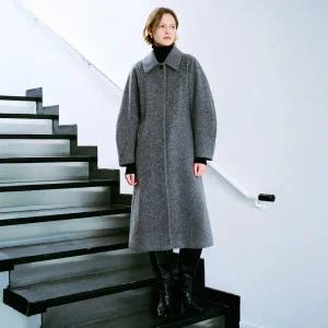 [롯데백화점]온앤온 헤어리 울 싱글 맥코트 NEW4WHB22