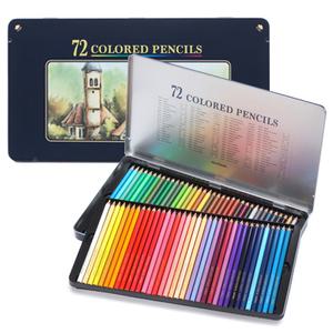 문화연필 넥스프로 색연필 72색 틴케이스