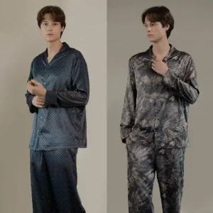 (초특가) 라페어 남성 새틴 파자마 2세트