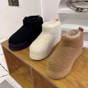 더구두 뽀글이 통굽 울트라미니 어그 숏부츠(5cm)-2561