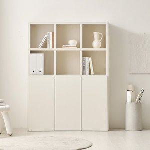 [데코라인][수도권 무료배송] 하치 도어책장 4단 1200