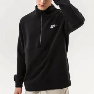 나이키 클럽 브러시드 백 하프집 풀오버 DD4733-011