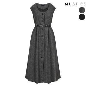 슬리브리스 벨트 세트 롱 원피스