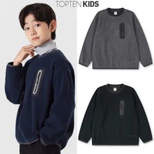 [탑텐키즈](마산점)24년 FW(남아) 밸런스 폴라플리스 웰딩포켓 스웨트셔츠 MKE4TR1403