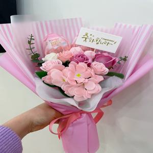 입학 졸업 미니꽃다발 비누꽃 발표회 학예회 발표회 킨더조이꽃다발 유치원