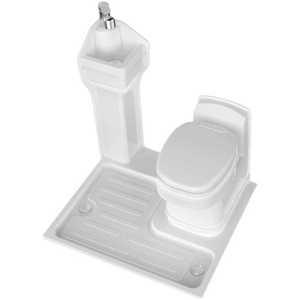 캠핑카화장실 세트 카라반 방수 배수 샤워실 받침대