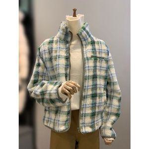 [갤러리아] ab.f.z 하이넥 체크 후리스 자켓 ACZ1HU31A