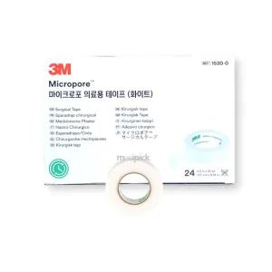 3M 1530-0 마이크로포 테이프(화이트) 1.27cm 1박스 24개