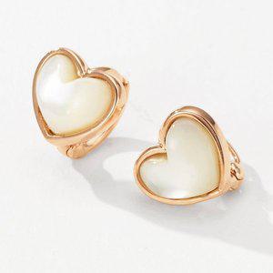 [새미쥬얼리]18k 로하트 자개 원터치 귀걸이