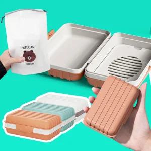 트래블라라 비누곽 여행용 휴대용 비누 케이스 수영장 보관함 홀더 비누각 비누받침대 샴푸바통