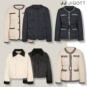 여성 누빔 퀼팅 자켓 트위드 경량 패딩