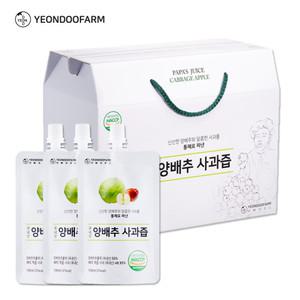 [연두팜] 아빠의주스 양배추사과즙 100ml 40개입