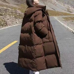 [하프클럽/셀러허브_여성트랜드패션]ONM 여성 후드 데일리 빵빵 롱패딩 보온