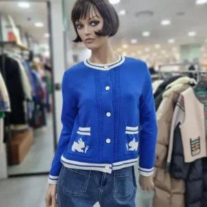 베네통/애플아울렛/토키 자카드 포켓 가디건 /BAKC11411