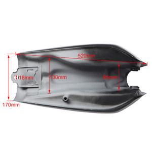 개조 오토바이 연료 탱크, 혼다 Haojue Suzuki Lifan 카페 레이서 CG125 CG150 9L/2.4Gal 석유 금속 상자, 캡/탭 포함