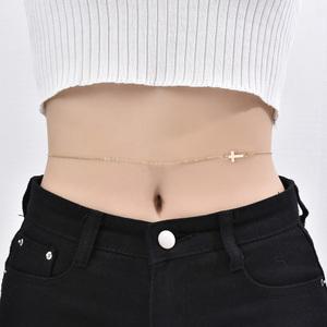 십자가 허리 체인 드롭 바디체인 벨리 체인 몸통 목걸이 펜던트