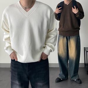 [디엘로]1+1 남자브이넥니트 남성봄니트