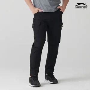슬레진저 남성 멀티 입체 카고 팬츠 블랙