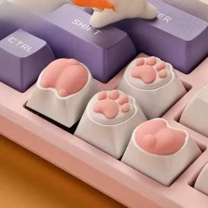8개입 고양이 키캡 8pcs 키보드 키캡 캣 발톱 코기 엉덩이