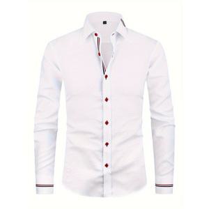 남성용 구김없는 스판 정장 와이셔츠 폴로 티셔츠